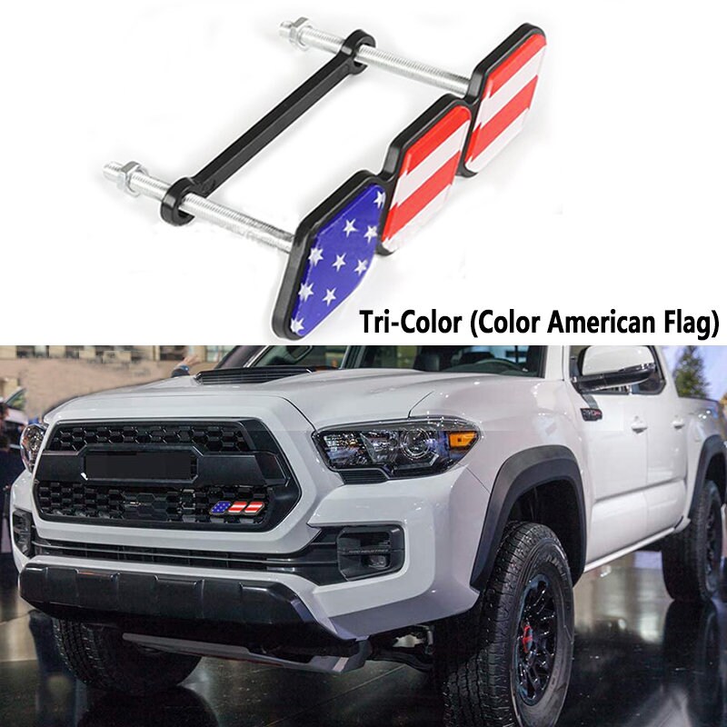 Inserti Griglia Auto ZKFAR Tricolore: Accessorio Per Tacoma, 4Runner, Tundra (Nero/Grigio/Bianco)