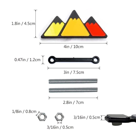 Snow Mountain Tree Emblem Fit For Toyota Tacoma 2016-2024,Mountains - View #12
