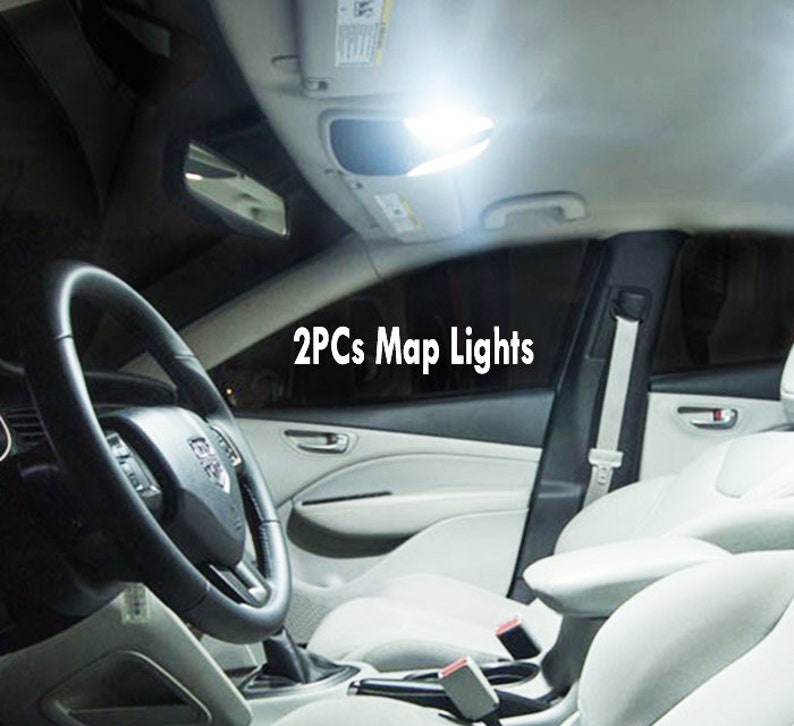 10Pc Super White Car Interior LED Light Bulb Kit for 2014-2017 Chevrolet SS