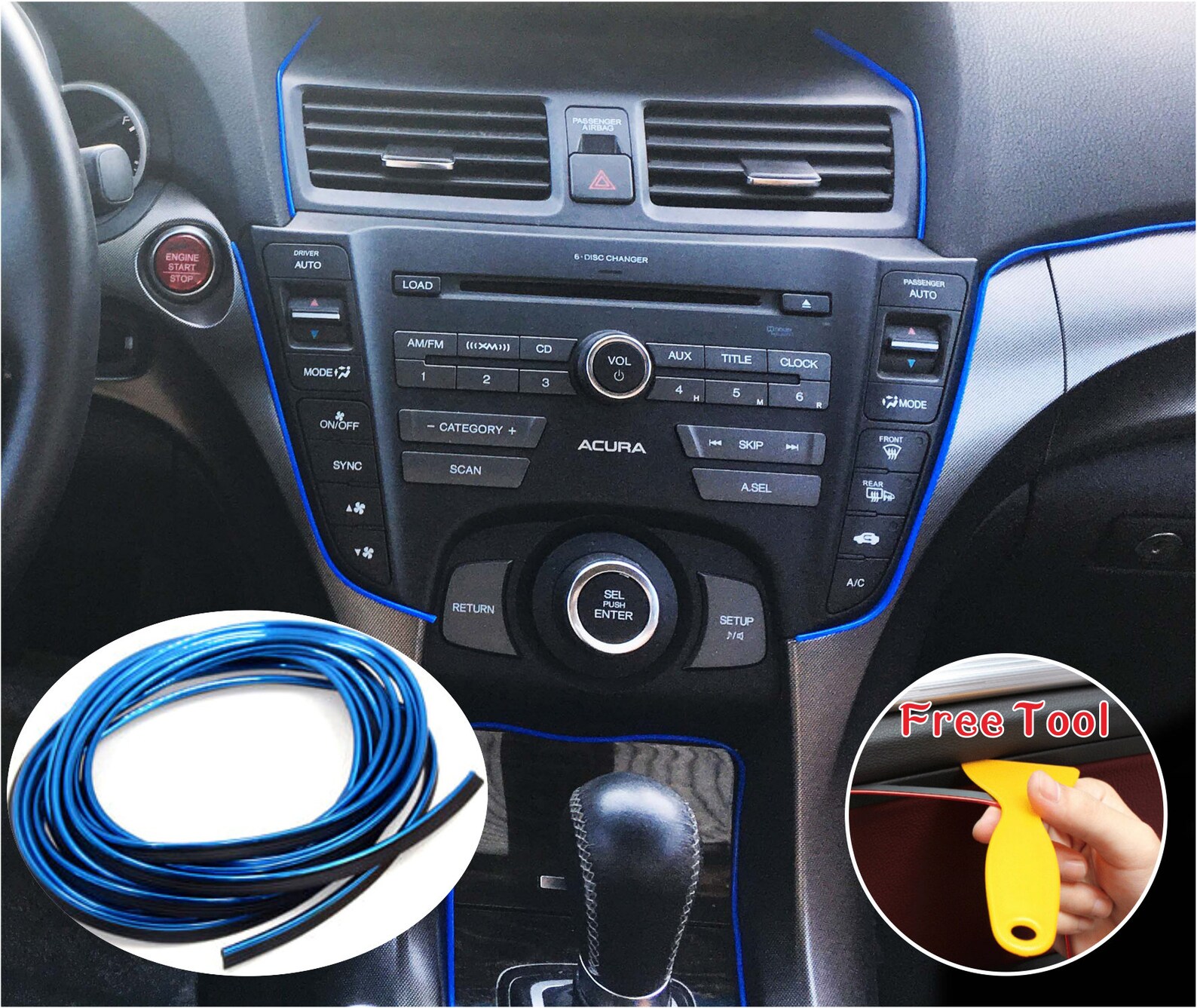 10ft3m Car Interior Decorative Molding Door Panel Gap Trim Etsy