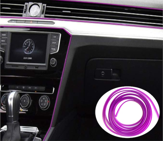 Purple Car Interior Decorative Molding Door Panel Gap Trim DIY -   Finland