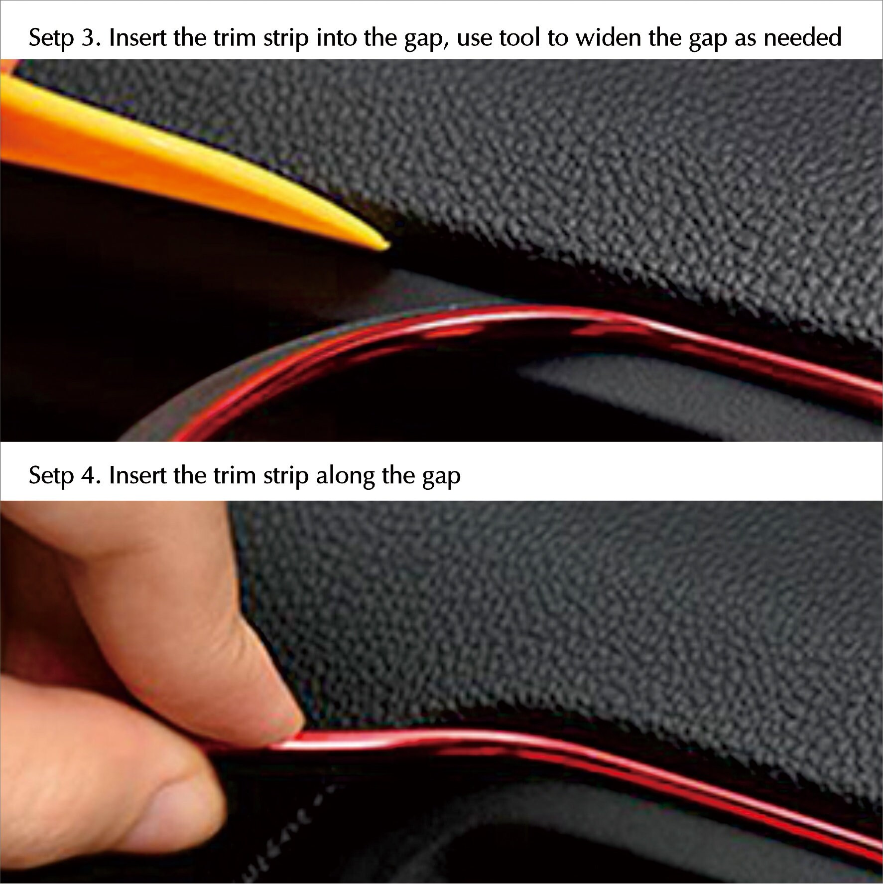 Chrome Universal Interior Gap Trim Strip – For Mercedes – Stylin' Auto – Molding Panel