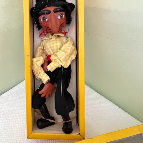 Pelham Puppet Pirate Marionette Gypsy Moon Toy Wooden Organic 1970s 1980s Disney