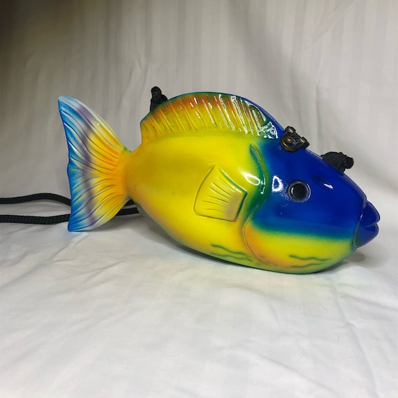 Timmy Woods Blue Fish Purse