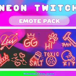 Red E-girl twitch emote pack