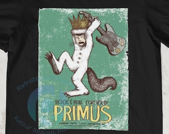 Primus shirt, Primus Rock and Roll Forever t-shirt art poster bootleg unisex tees shirt, Primus Paramount theatre Huntington t shirt