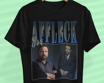 Ben AFFLECK shirt, Vintage 90s Ben Affleck shirt, Box Office Movie tshirt, Ben Affleck art bootleg top tee Sweatshirt - Womens - shirt