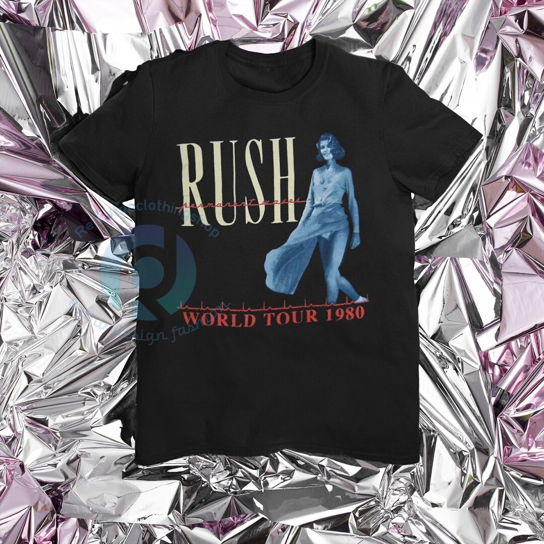 RUSH Band Tshirt, Vintage Rush World Tour 1980 Tshirt, Rush Tee, Rush Band Shirt, Rush World