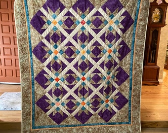 Purple pattern quilt