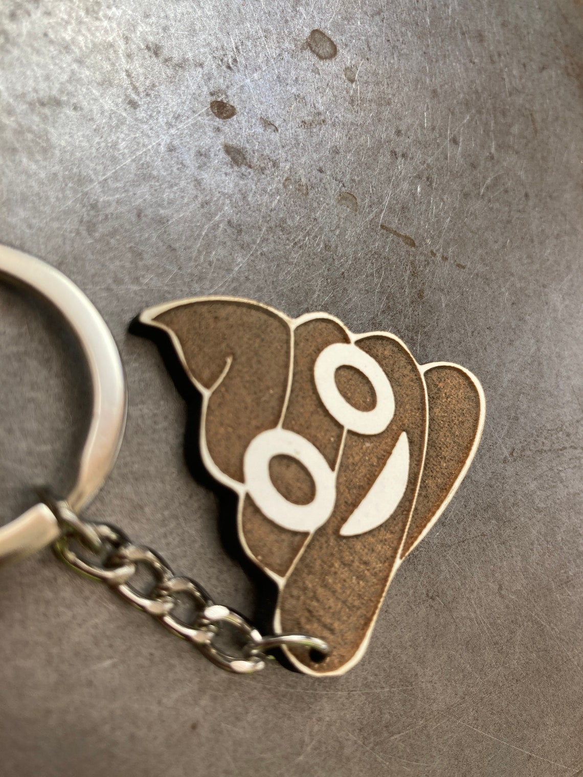 Poop Emoji Keychain Etsy