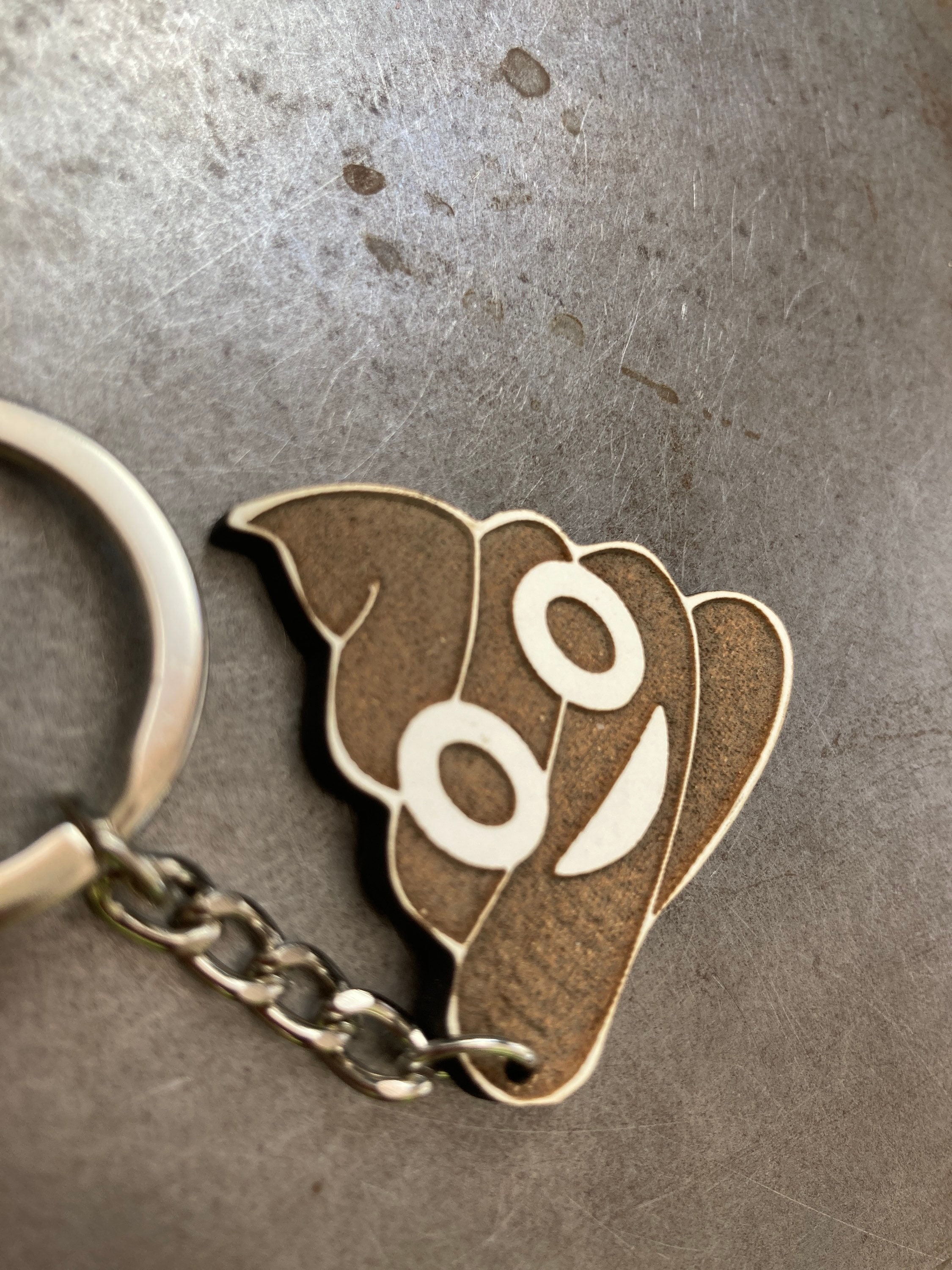 Poop Emoji keychain Etsy
