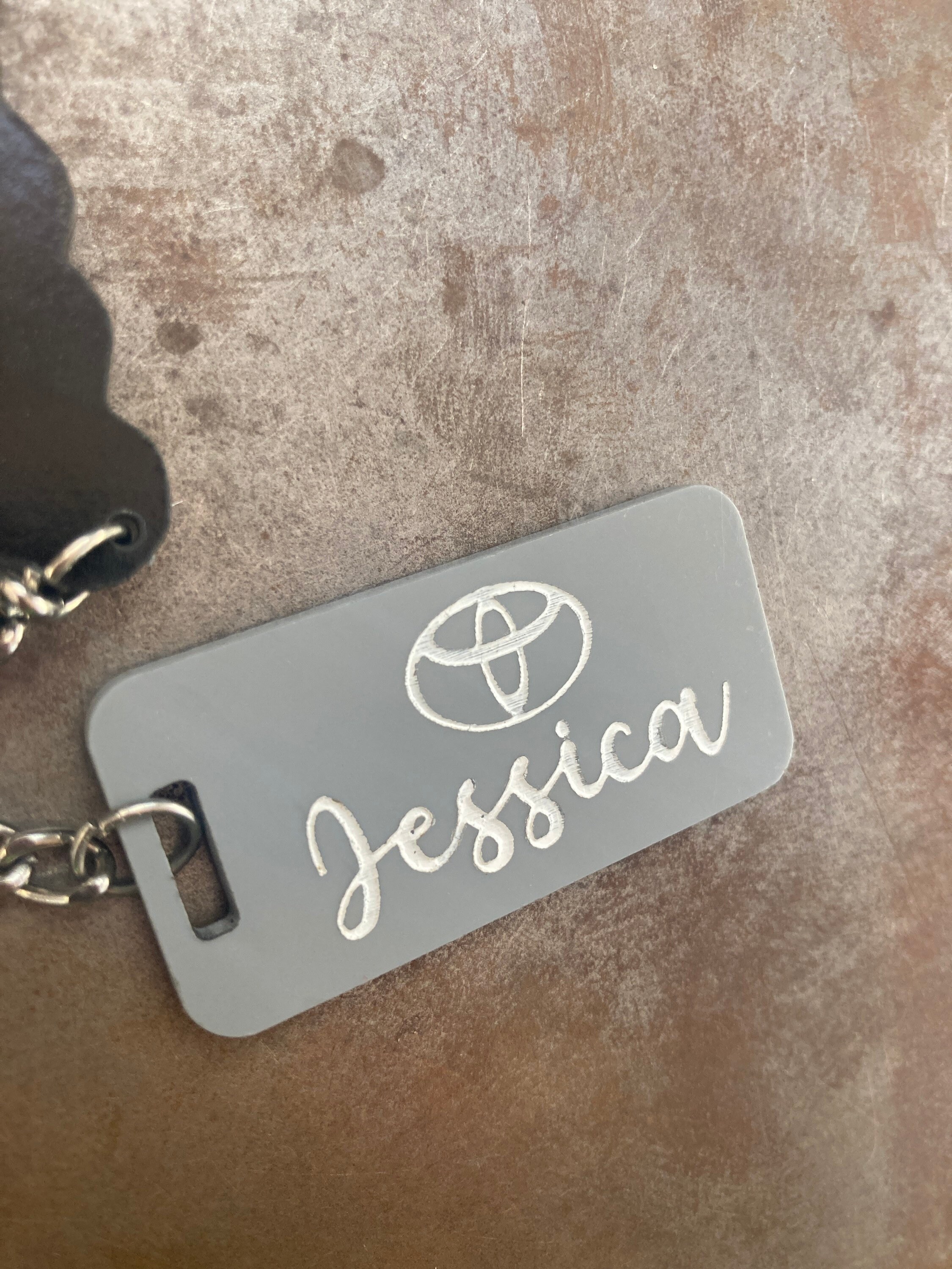 Personalized Toyota Keychain Etsy