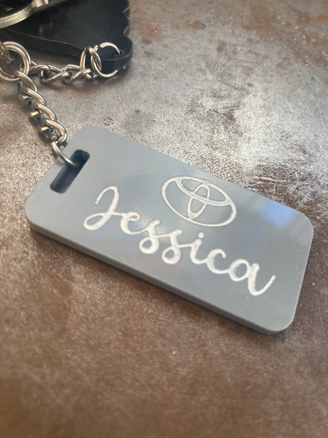 Personalized Toyota Keychain Etsy