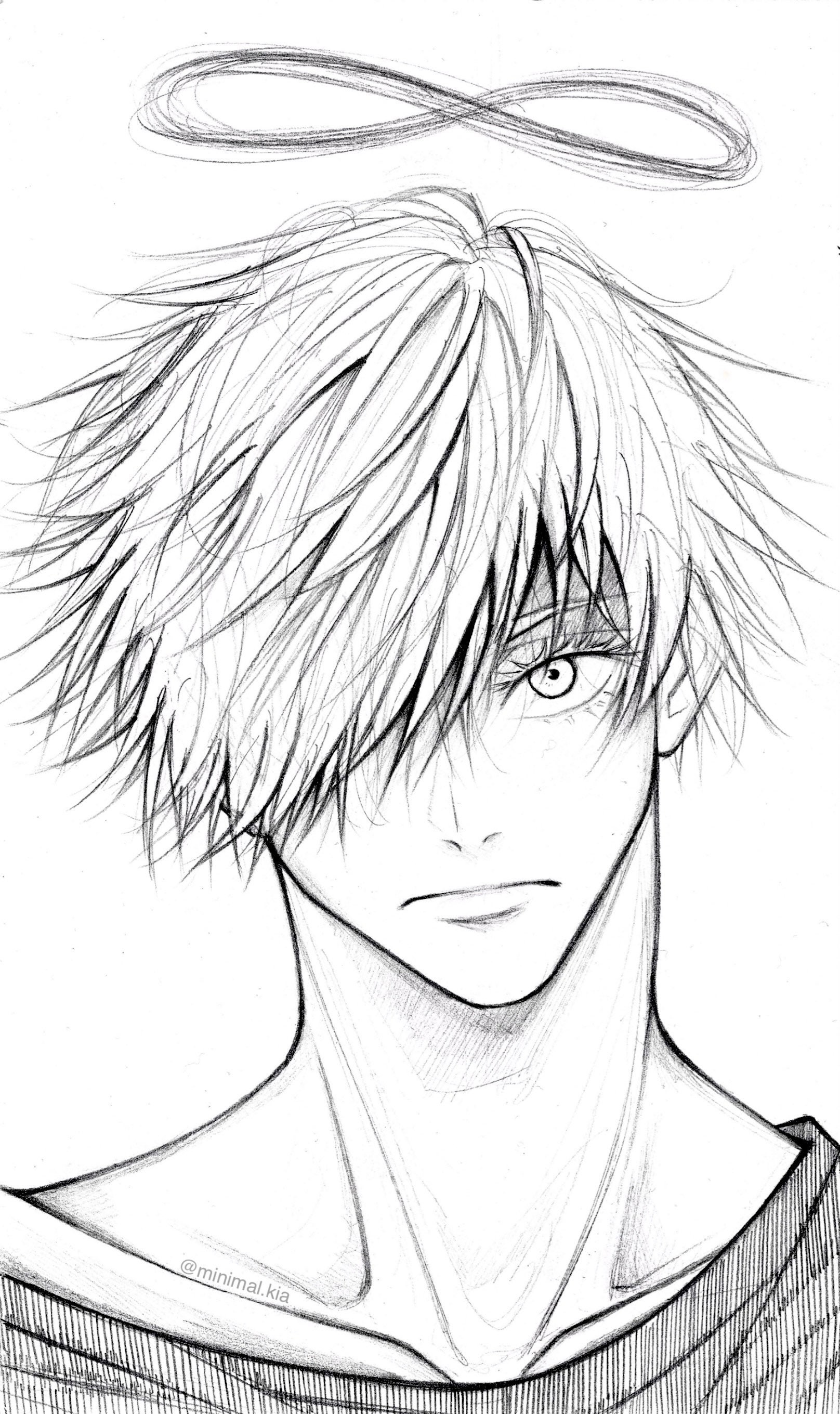 Gojo Satoru sketch print | Etsy