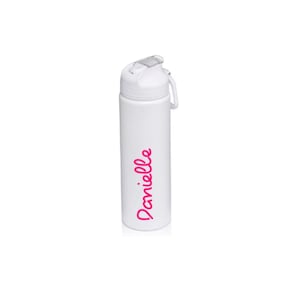 Personalized Insulated Bottle with Straw Fitness Love Custom Island Style Water Bottle 24 oz Stainless Steel Water Bottle With Flip Top