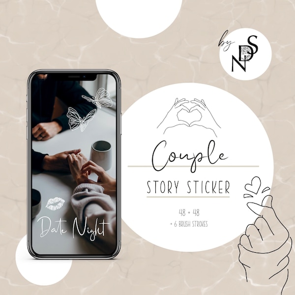 COUPLE Story Sticker | Instagram Sticker | Digital stickers | Love Sticker | Valentine's Day