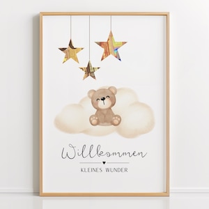 Geldgeschenk zur Geburt PDF – Willkommen kleines Wunder, Baby Geschenk, Last-Minute DIY Vorlage, Digitaler Download, DIN A4 Druckvorlage
