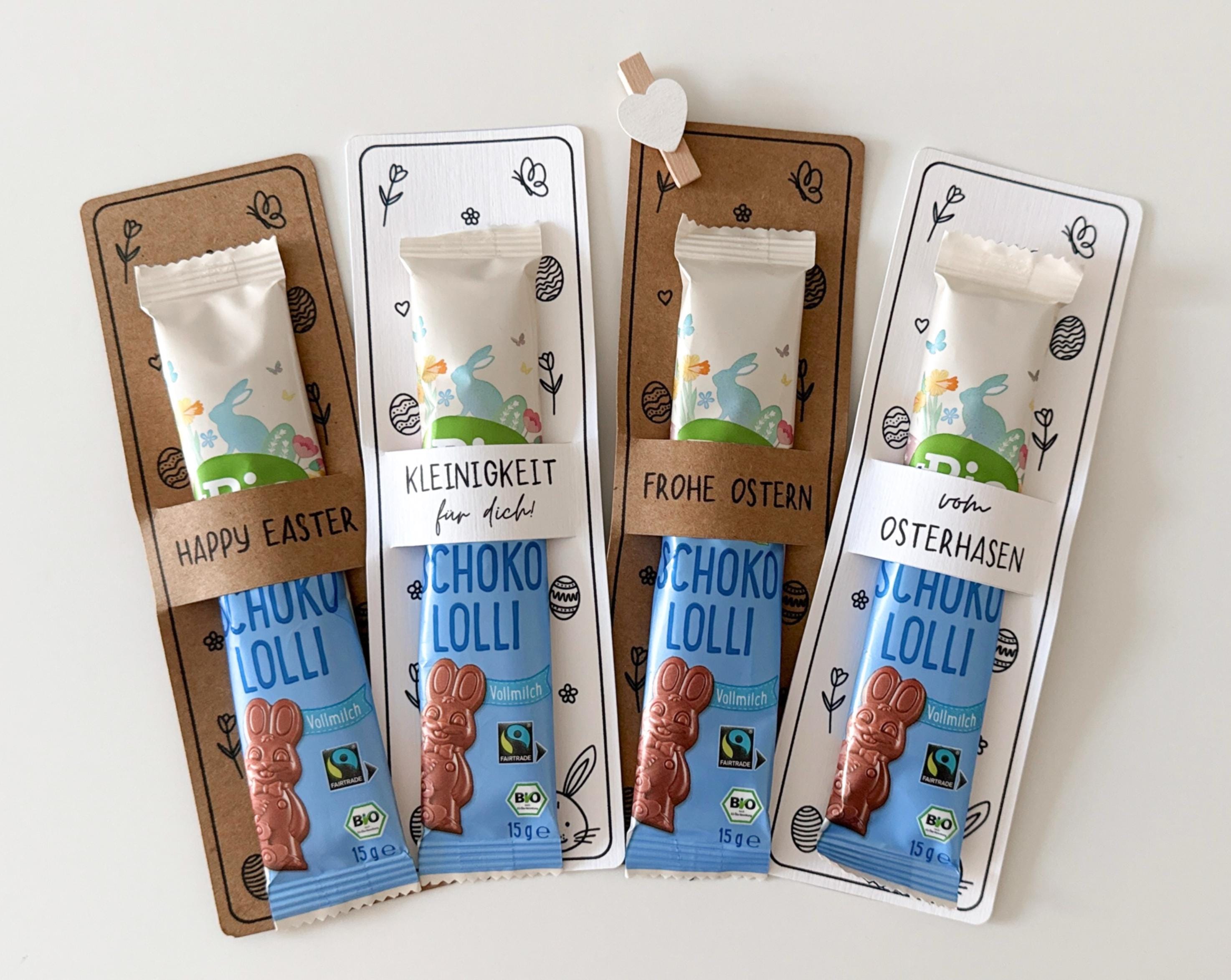 Easter Gift Idea: Chocolate Bar Packaging, Printable Easter PDF ...