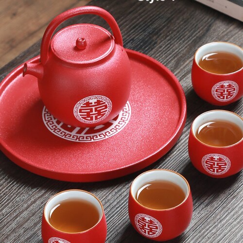 Wedding Tea Ceremony Set Chinese Wedding Tea Set Double Etsy