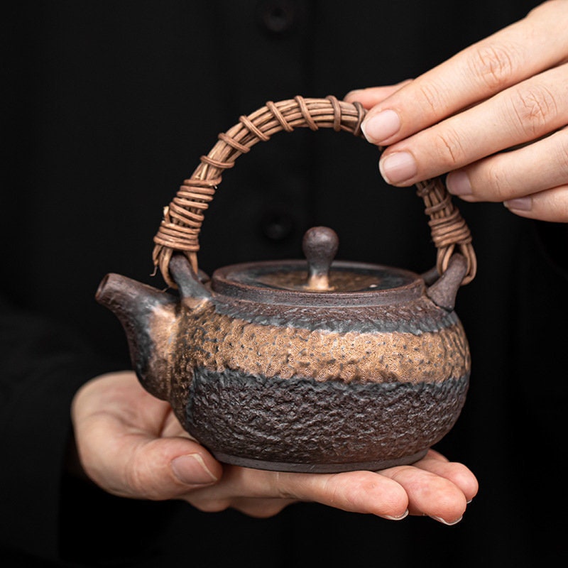 Handmade Chinese Gong Fu Tea pot 250ml/8.5oz Retro Stoneware Etsy