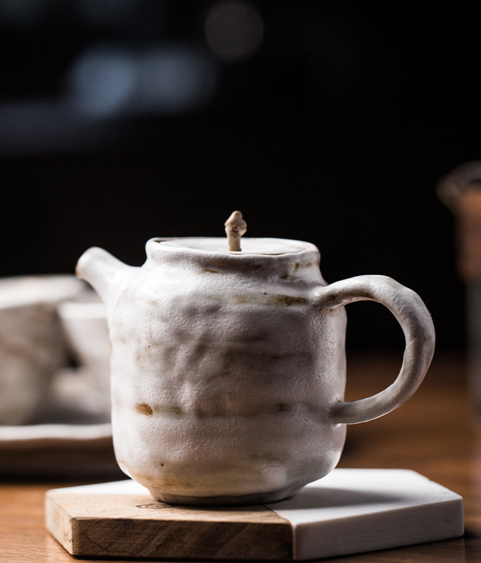 Minimal Ceramic Tea Pot 120ml/4oz Japanese Style Stoneware Etsy