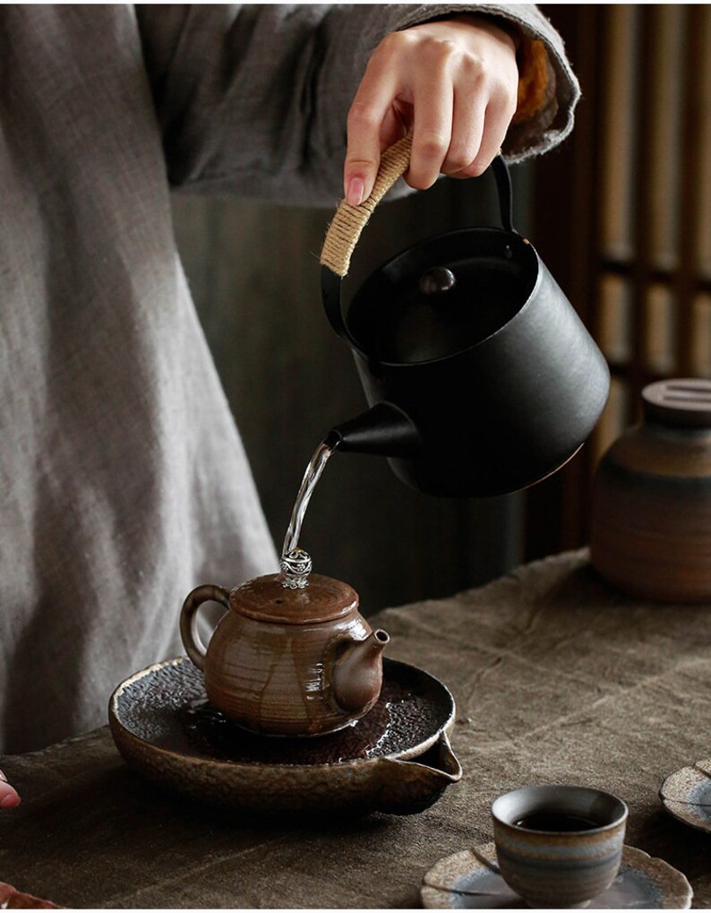 Handmade Ceramic Tea Pot Holder hu Cheng Retro Style Teapot Etsy