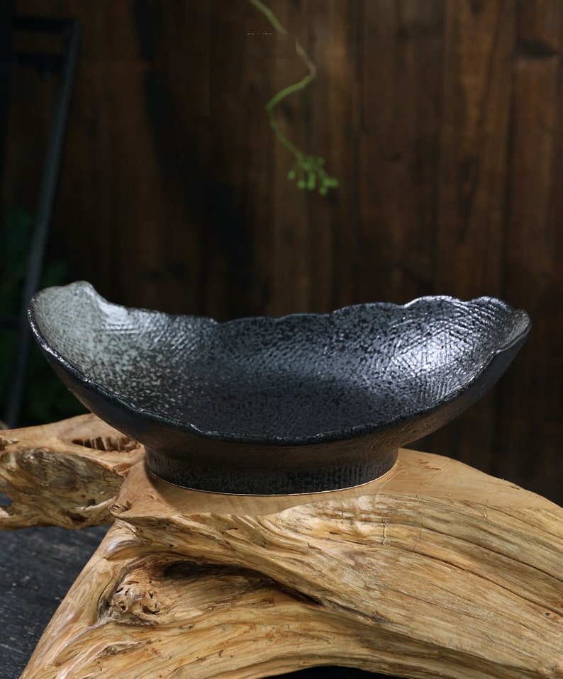 Large Ceramic Ikebana/ Willow Leaf Style Ikebana Container / Etsy