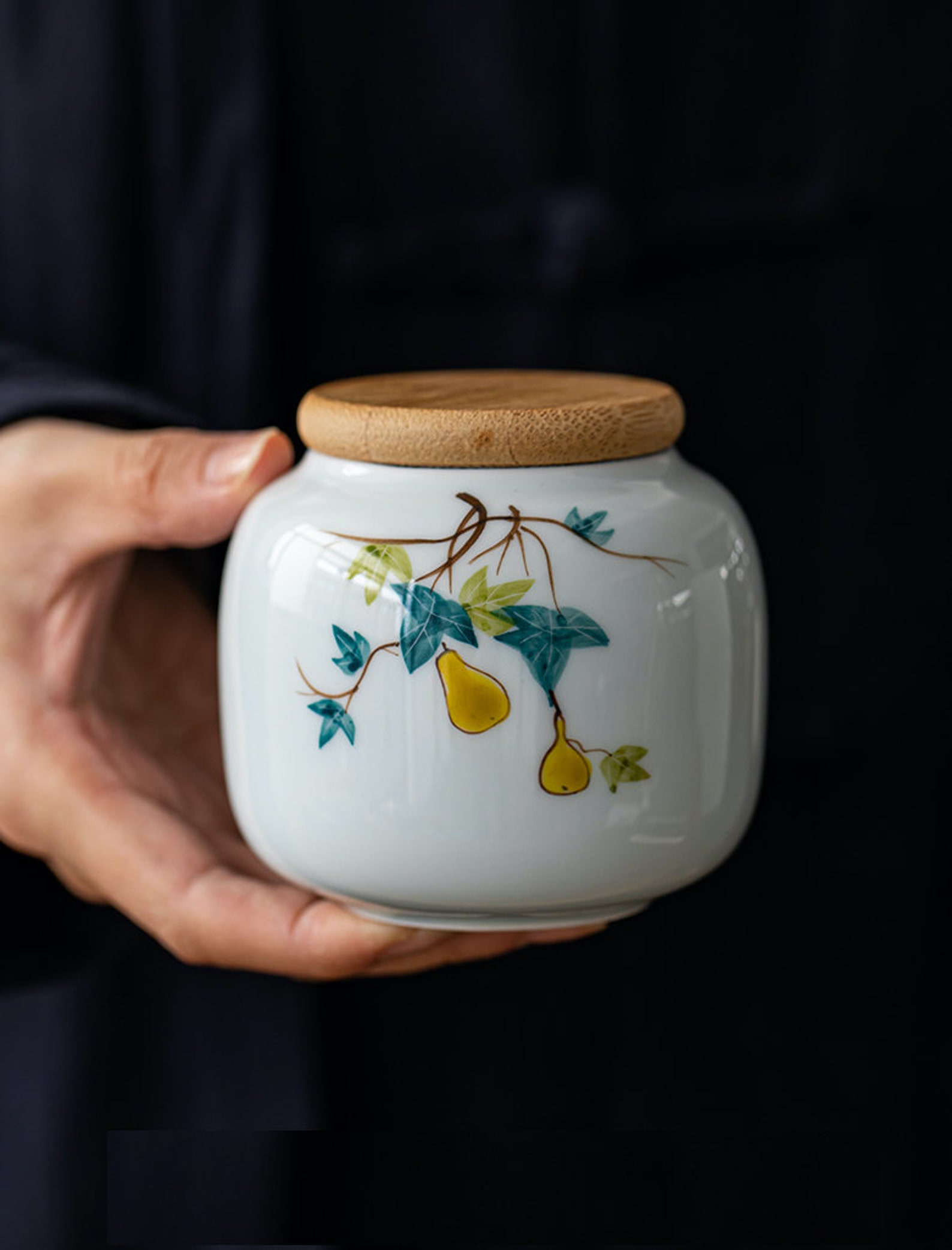 Ceramic Tea Canister Canister Set Sealed Small Tea Jars Etsy