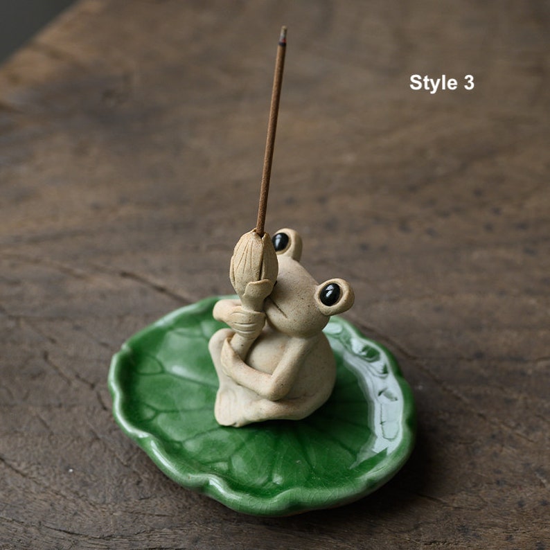 Frog Incense Holder Creative Frog Incense Burner Tea Pet Etsy