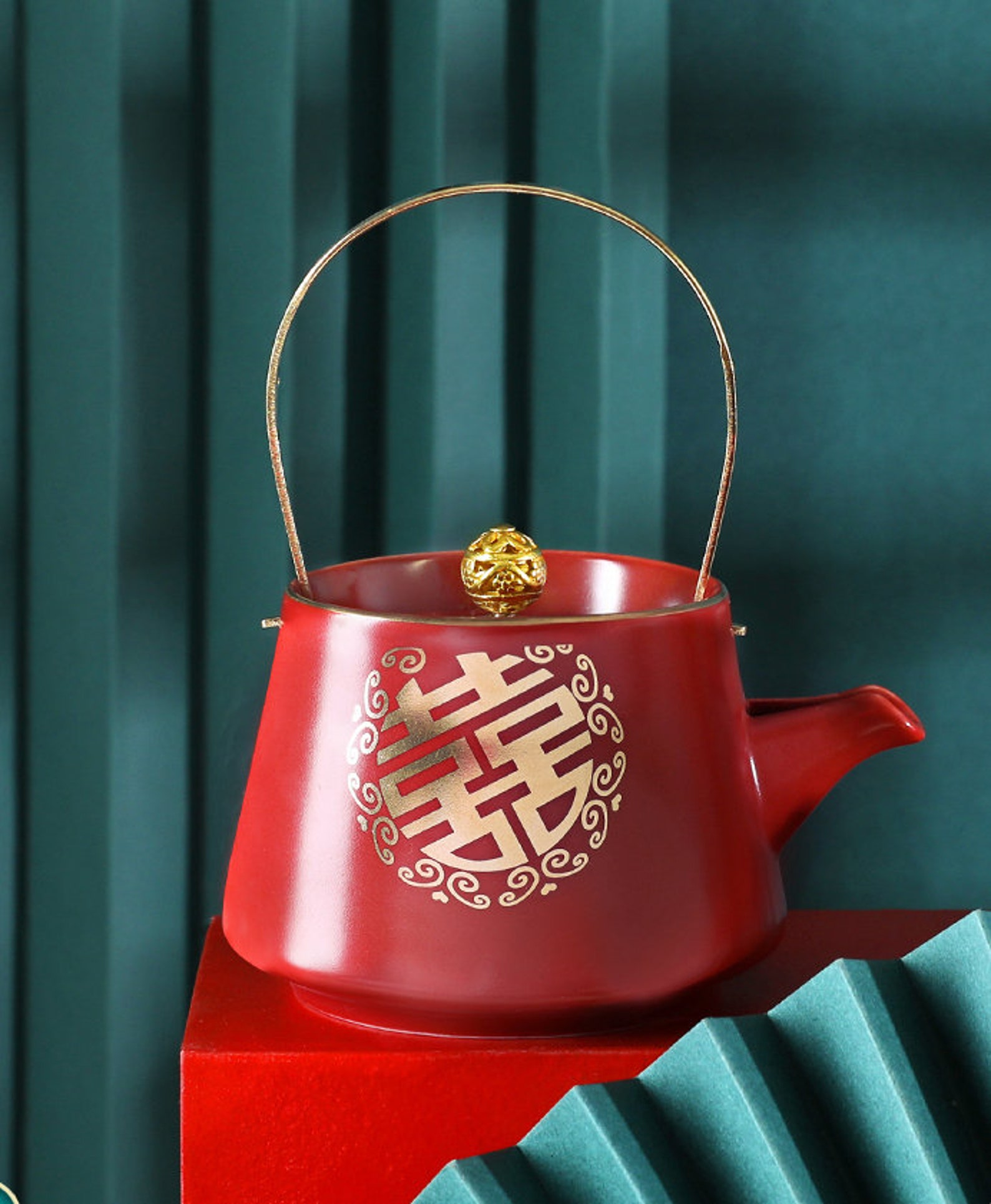 Chinese Wedding Tea Ceremony Set Double Happiness Wedding Tea Etsy