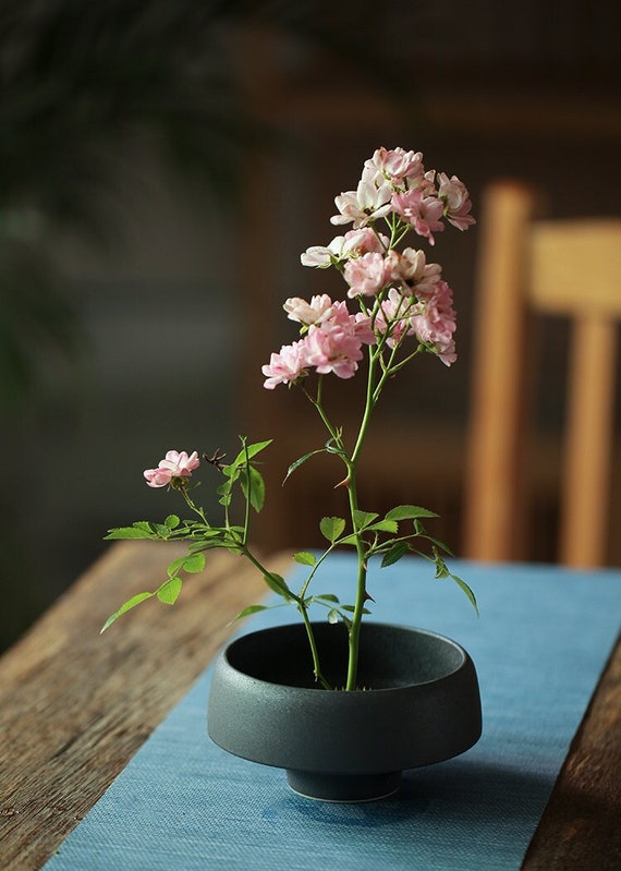 Handthrown Ceramic Ikebana Vase / Ikebana Container / Ikebana Etsy