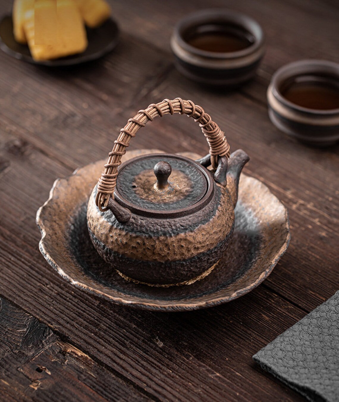 Handmade Chinese Gong Fu Tea pot 250ml/8.5oz Retro Stoneware Etsy