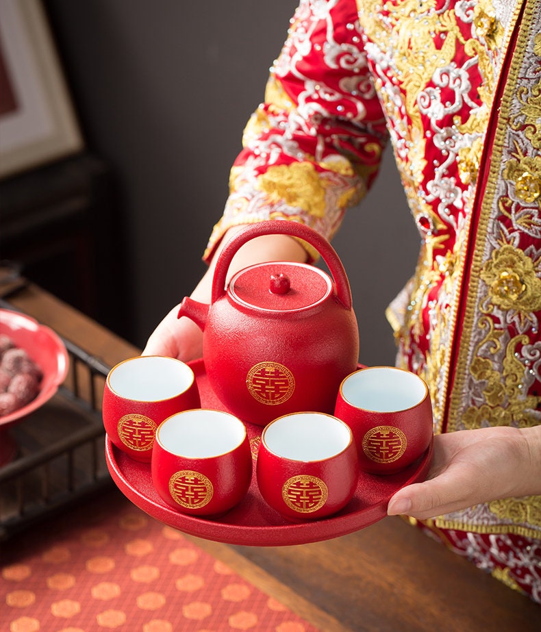 Brewing Tea Set, Minimalist Design Complete Tea Cup Set, Chinese Kung fu  Tea Ceremony Gift