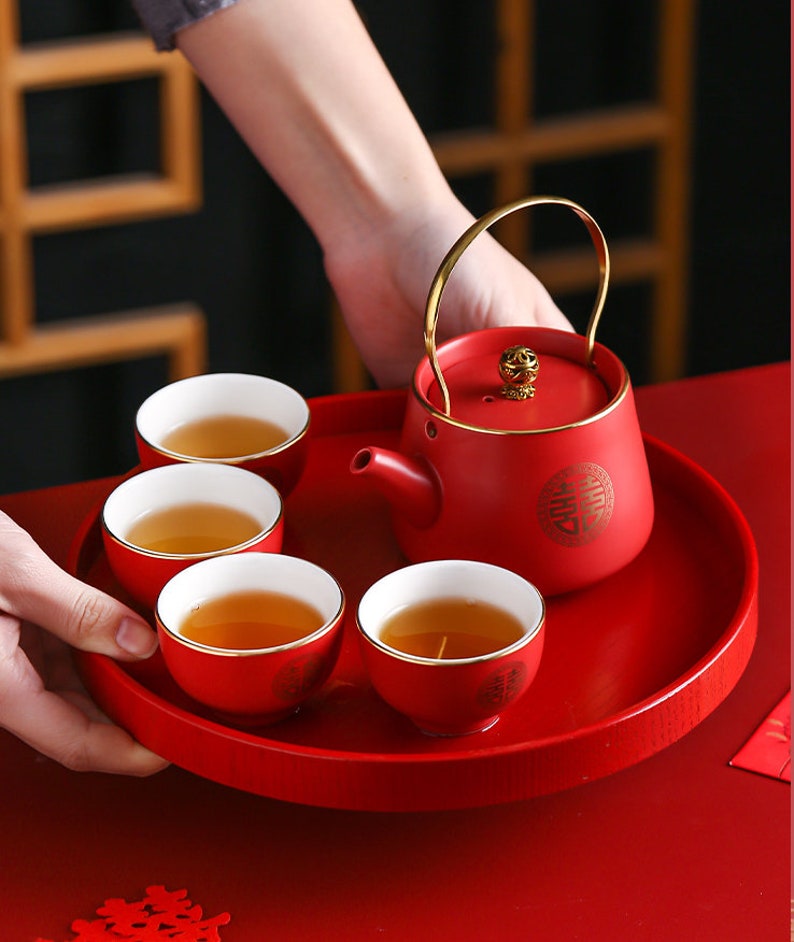 Wedding Tea Ceremony Set Chinese Wedding Tea Set Double Etsy