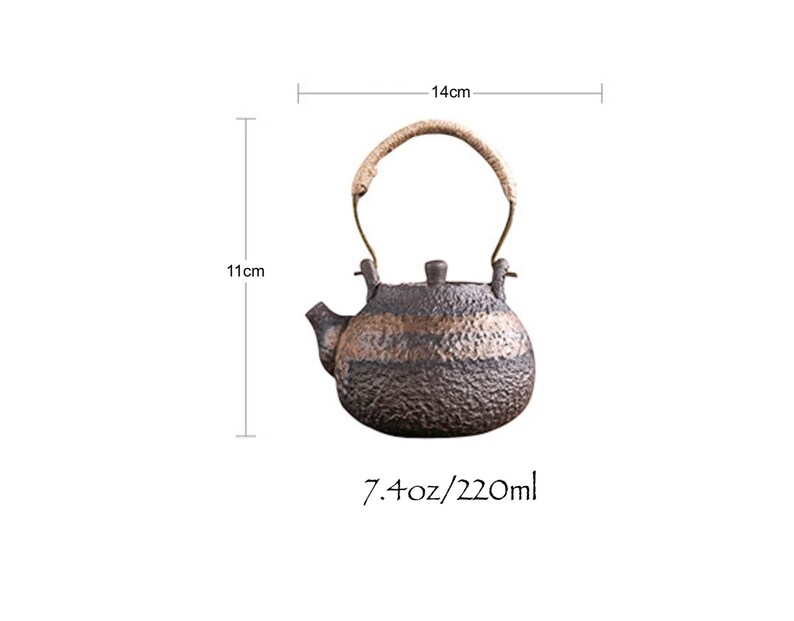 HoneyliveTeapot 8oz Chinese Pottery Handle Pots India