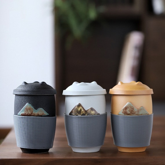 Travel Mug with Infuser & Jar of Tea, Gift Set