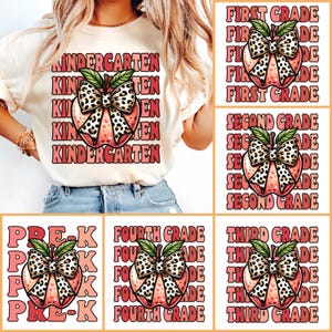 Retro Back to School Bundle, Kindergarten, First Day Of School, School Png, Retro PNG, First/Second/Third Grade Design, School Bundle Png