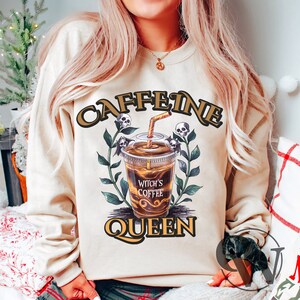 Caffeine queen png, Retro Halloween Png, Fall Png, Trendy fall design, Sublimation Designs, Autumn PNG, Pumpkin png, Pumpkin Patch png