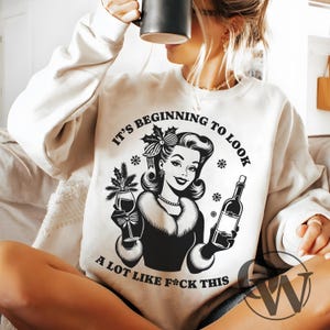 Navidad retro vintage PNG, Navidad retro de chica PNG, Feliz Navidad PNG, Diseño divertido retro vintage de moda para camisetas gráficas, Navidad png