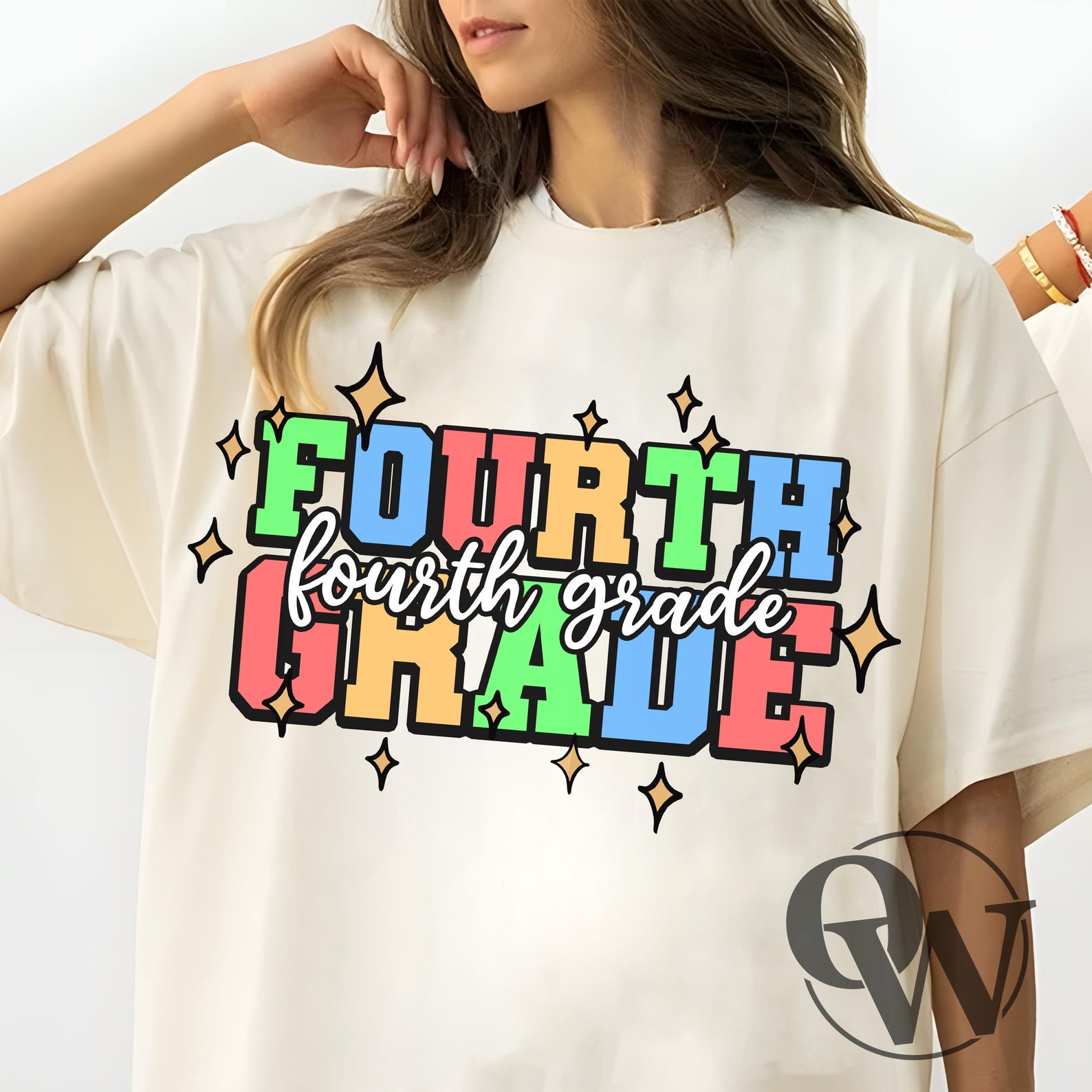 Retro Back to School Png, Fourth Grade Png, First Day of School Png