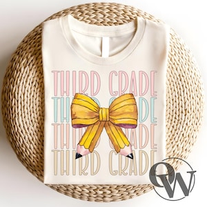 Teacher Coquette Png, Teacher Pencil Coquette Bow Png, Teacher Pencil Bow, First Day of School Png, Retro Teacher png, Teacher Life Designs
