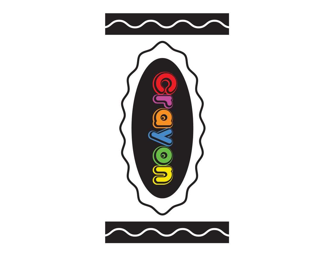 Crayon Wrapper Svg Crayon Costume Svg Halloween Crayon Svg Etsy