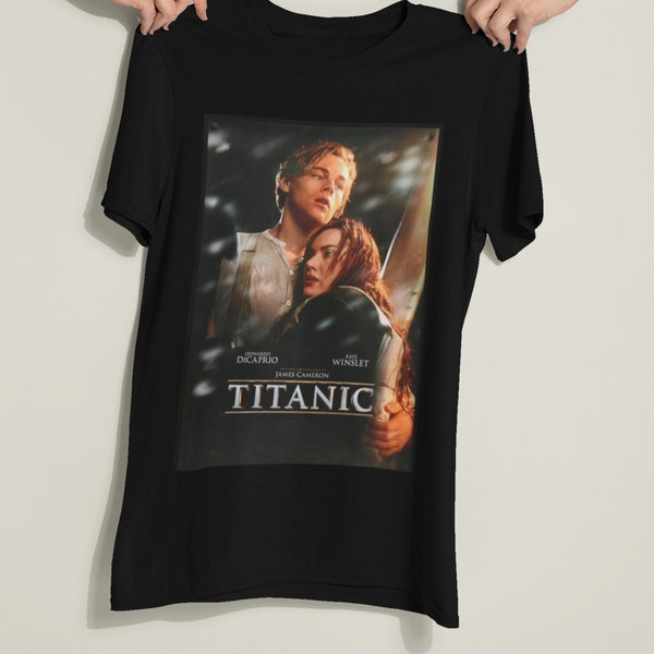 Titanic 90s leoanardo & kate retro style top tee vintage unisex T-Shirt , long sleeve , sweatshirt Retro T-shirt
