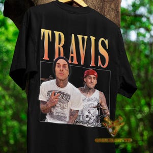 Travis Barker Short Sleeve T-Shirt, Travis Barker Homage Tshirt, Travis Barker fans