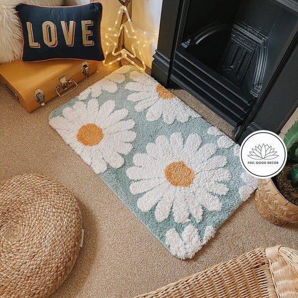 Daisy Bath Mat Etsy
