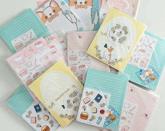Random Mochi on a Picnic| Cherry blossom Mochi| Baking | Butterfly and Mochi Mini Letter set and Notepad Set (your pick!)