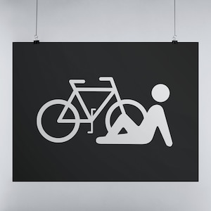 Bicycle OK. Japanese Signs by Haidozo! Premium Matte Posters