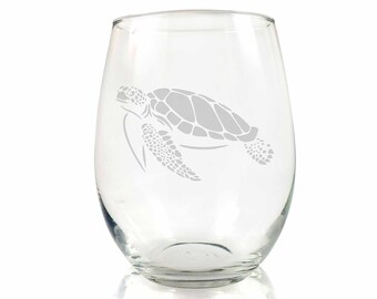 Turtle Gift Sea Turtle Sea Turtle Gifts Turtle Lover Gift Wild Life Gifts Personalised Sea Turtle Highball Turtle Glasses Set of 2