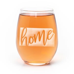 Kansas State Stemless Wine Glass - Kansas Gift, Kansas Wine Glass, Kansas Fan Gift