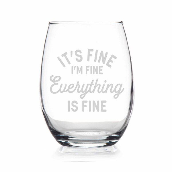 Funny Wine Glass Etsy